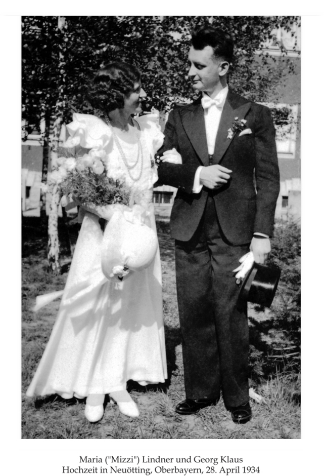 Hochzeit von Georg Klaus mit Maria Lindner